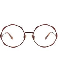 Chloé - Round-Frame Metal Optical Frames - Lyst