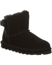 BEARPAW - Betty Boots Suede Round Toe Wool Lined Ankle Jobb1184 - Lyst