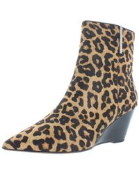 Franco Sarto - Athens 2 Ch Calf Hair Ankle Wedge Boots - Lyst