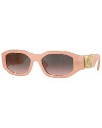 Versace - Oval Full Rim, With A Crystal Frame And Dark Lens - Lyst