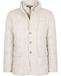 Fay - Double Front Quilted Cotton Down Jacket - Lyst