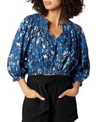 Joie - May Floral Button Down Cropped - Lyst