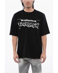 DSquared² - ² Skater Fit T-Shirt With Contrasting Print - Lyst
