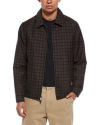 Vince - Plaid Wool-Blend Zip Jacket - Lyst