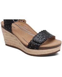 Aetrex - Sydney Cutout Wedge Sandal - Lyst