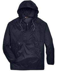 Harriton - Packable Hooded Nylon Jacket - Lyst