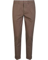 Fay - Capri Classic Stretch Cotton Cropped Pants - Lyst