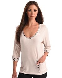 Angel - Polkadot V-Neck Top - Lyst