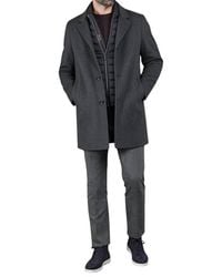 Moorer - Layered Mid Length Wool Coat - Lyst