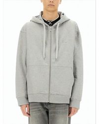 Marine Serre - Relaxed Fit Hoodie With Adjustable Hood And Zip Closure - Lyst