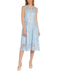 Adrianna Papell - Floral Embroidered Cocktail And Party Dress - Lyst