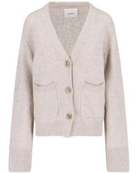 Lisa Yang - Button-Down Knit Cardigan With V-Neckline - Lyst