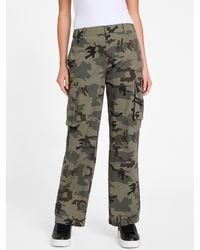 Guess - Whitney Camo Cargo Pants - Lyst