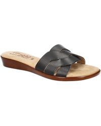TUSCANY by Easy StreetR - Nicia Faux Leather Slip On Slide Sandals - Lyst