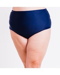 Calypsa - Plus Full Coverage High Waisted Bikini Bottom - Lyst