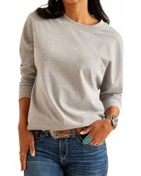 Ariat - Fun Farm Oversized Long Sleeve Top - Lyst