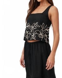 Bella Dahl - Square Neck Ladder Trim Top - Lyst