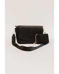 Fashnzfab - Signature Crossbody Shoulder Bag With Card Wallet - Lyst