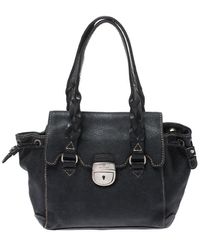 Aigner - Leather Small Satchel - Lyst