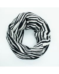 Portolano - Neck Warmer In Zebra Design - Lyst