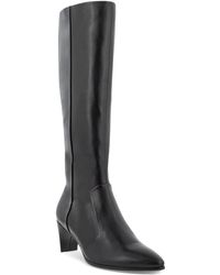 Ecco - Shape 45 Leather Pointed Toe Knee-high Boots - Lyst