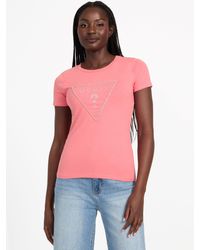 Guess - Carlee Triangle Tee - Lyst
