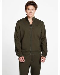 Guess Factory - Don Logo Tape Active Zip Jacket - Lyst