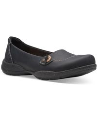 Clarks - Roseville Leather Suede Flatform Sandals - Lyst