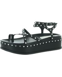 Dolce Vita - Welma Leather Ankle Strap Flatform Sandals - Lyst