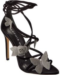 Sophia Webster - Titania Suede & Satin Sandal - Lyst