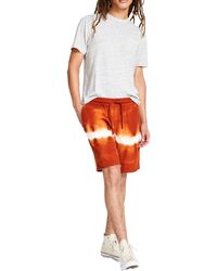 Sun & Stone - Fleece Tie Dye Cutoff Shorts - Lyst