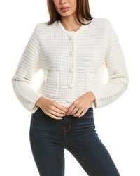 Hannah Rose - Chunky Textured Button Cashmere-Blend Cardigan - Lyst