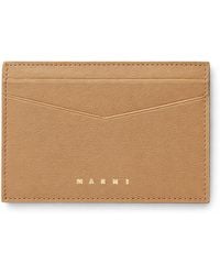 Marni - Prisma Tumbled Leather Folded Wallet - Lyst