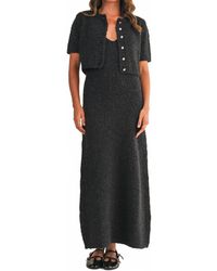 Klesis - Mary Cardigan And Sweater Maxi Dress Set - Lyst