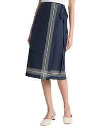 Vince - Handkerchief Wrap Straight Skirt - Lyst