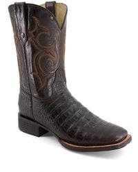 Forastero - Croco Embossed Leather Cowboy Boots - Lyst