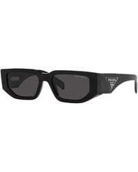 Prada - Pr 09zs 1ab5s0 54mm Rectangle Sunglasses - Lyst