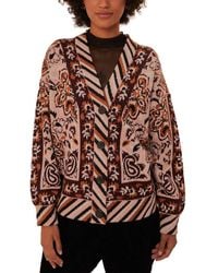 FARM Rio - Wool-Blend Knit Cardigan - Lyst