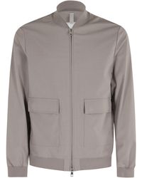 DUNO - Flap Pocket Warp-Knit Wool-Blend Bomber Jacket - Lyst