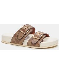 COACH - Allanah Sandal In Signature Canvas - Lyst