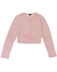 CALLIPYGIAN - Textured Bustier Long Sleeve T-Shirt - Lyst