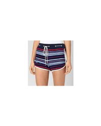 Juicy Couture - Micro Terry Striped Shorts - Lyst