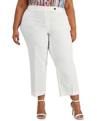 Anne Klein - Plus Straight Leg Ankle Cropped Pants - Lyst