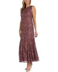 R & M Richards - Lace Sequined Cocktail Dress - Lyst