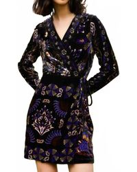 FARM Rio - Arabesque Mix Scarves Wrap Mini Dress - Lyst