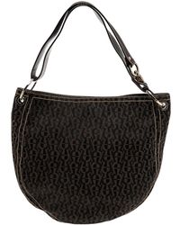 Aigner - Signature Nylon And Leather Small Hobo - Lyst