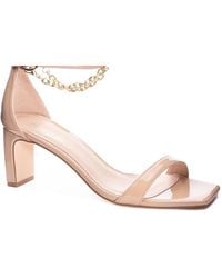 Chinese Laundry - Yara Patent Chain Ankle Strap Heels - Lyst