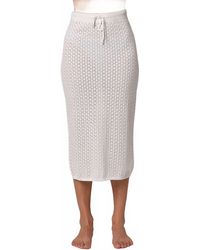 Rolla's - Diamond Knit Slip Midi Skirt - Lyst
