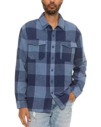 TRUEDAMES - Checkered Soft Flannel Shacket - Lyst