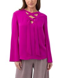 Trina Turk - Picabella Lace-Up Top - Lyst